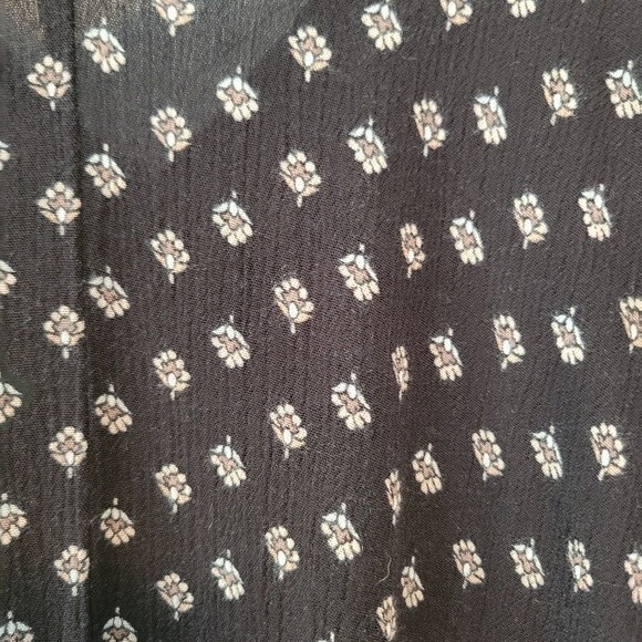 Lulu's Yours Tule Black Floral Print Maxi Dress Size Small/Medium - Picture 5 of 9